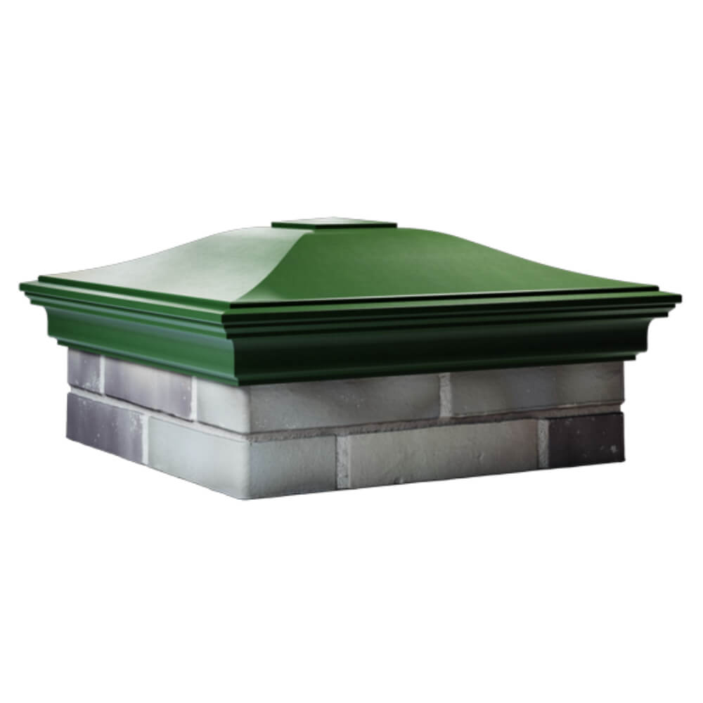 Колпак Zking Монблан Зеленый на столб 2х2 кирпича (515х515мм) в Таганроге фото